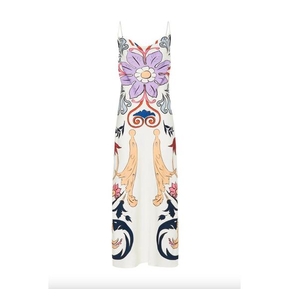 CAROLINA K Scrolls Slip Dress Sz XS - Picture 3 of 8